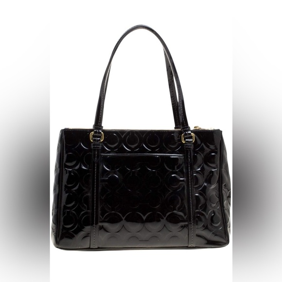 Coach Peyton OP Art Double Zip Satchel - Picture 5 of 11